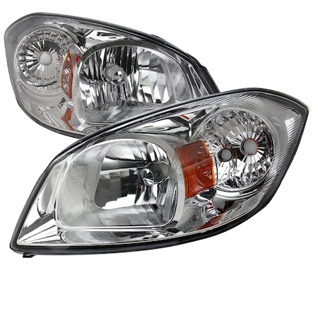Spec-D Tuning 05-10 Chevrolet Cobalt Chrome Euro Headlights 2LH-COB05-RS